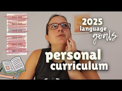 my personal curriculum for q4 🎓 language learning goals