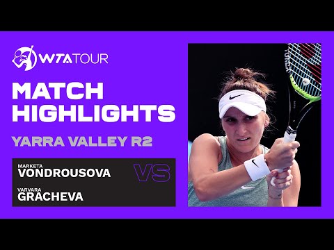 Теннис M. Vondrousova vs. V. Gracheva — Match Highlights