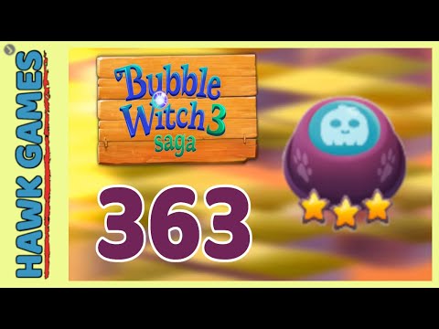Bubble Witch 3 Saga Level 363 (Lead the Ghost Upwards) - 3 Stars Walkthrough, No Boosters