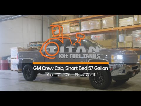 Titan Fuel Tanks 2011-2016 GM Crew Cab, Short Bed Duramax Fuel Tank  Install | 7010211