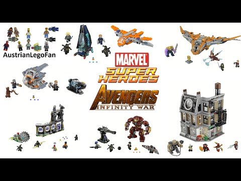 Lego Avengers Infinity War Compilation of all Sets - Lego Speed Build Review