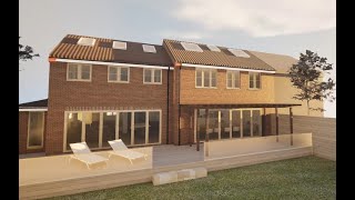 Preview of Progressed proposal for a large side extension and loft conversion to a house in north Portsmouth,.