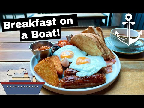 Trying a Full English Breakfast on a Boat! - Was it any good?