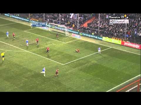 Mario Yepes vs Sampdoria - 26/01/2011