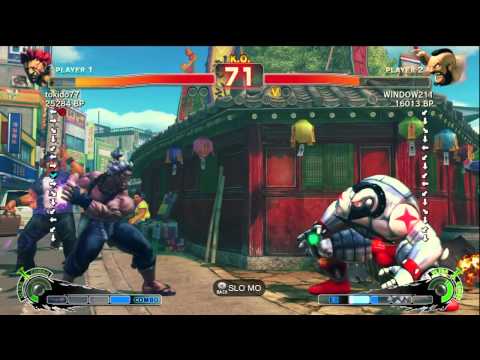 Tokido [Akuma] vs WINDOW211 [Zangief] SSF4 Japanese Online Ranked Matches - TRUE-HD