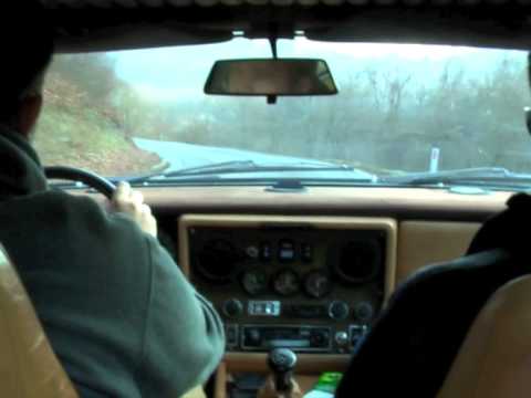 Maserati Khamsin winter drive