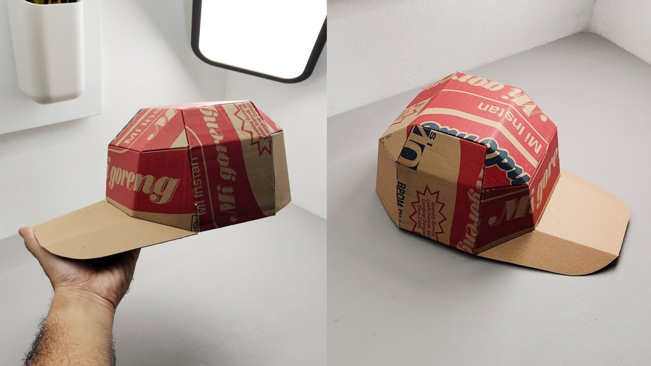 Simple but Cute Baseball Hat Cardboard Template – DIY Array Pattern (Scalable PDF) – Craft No. 3294 Video Walkthrough