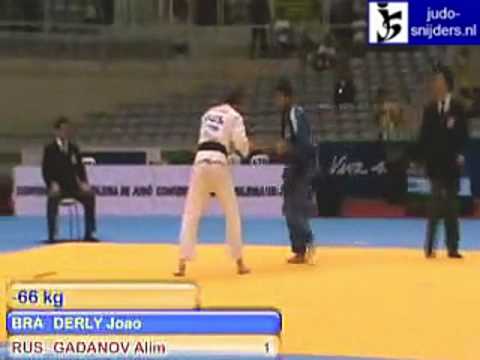 Judo 2009 Rio de Janeiro: Derly (BRA) - Gadanov (RUS) [-66kg].