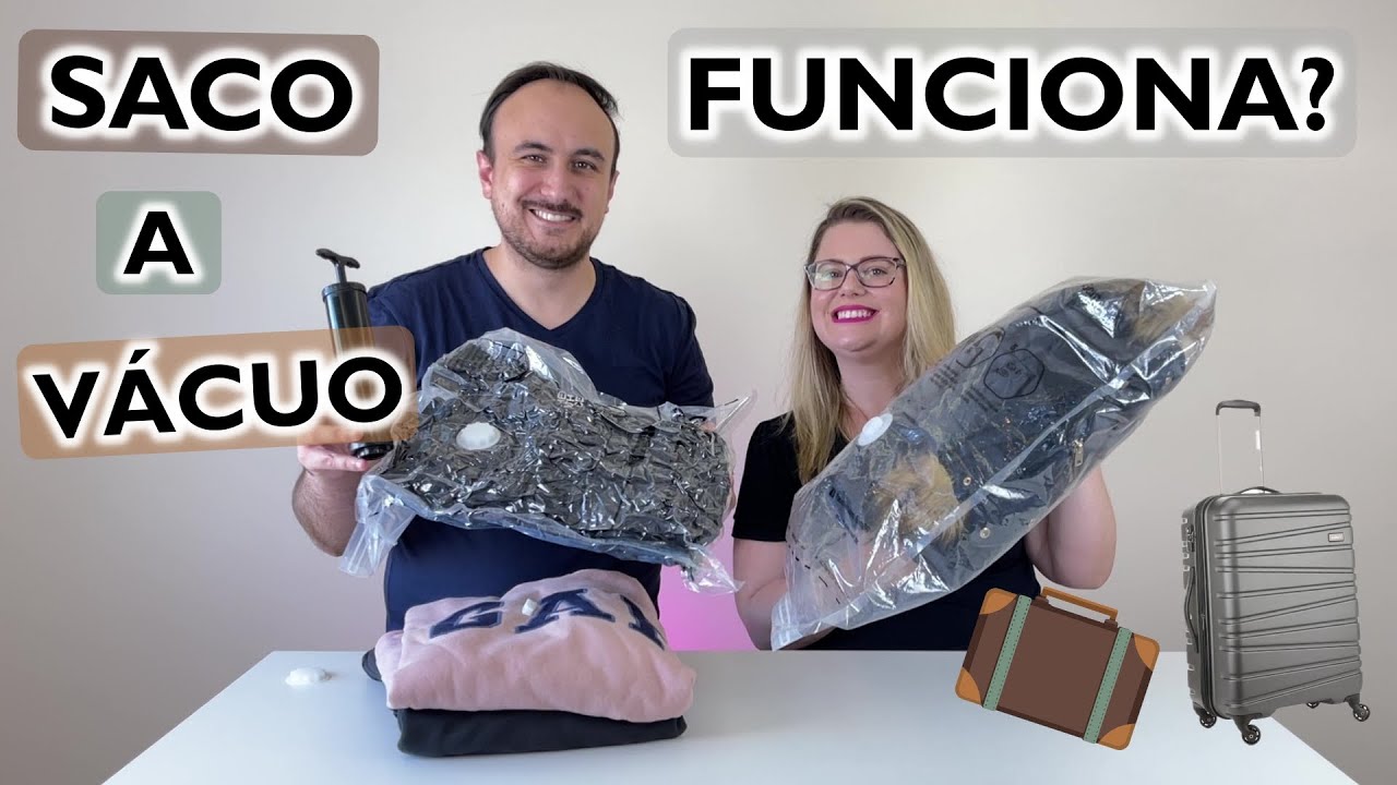 Como Usar SACO A VÁCUO para ECONOMIZAR ESPAÇO NA BAGAGEM