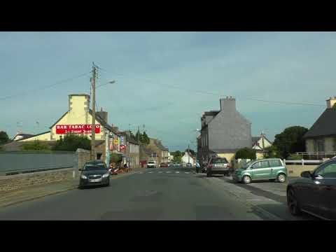 Driving Around 22200 Guingamp, Côtes d'Armor, Brittany, France 25th August 2017