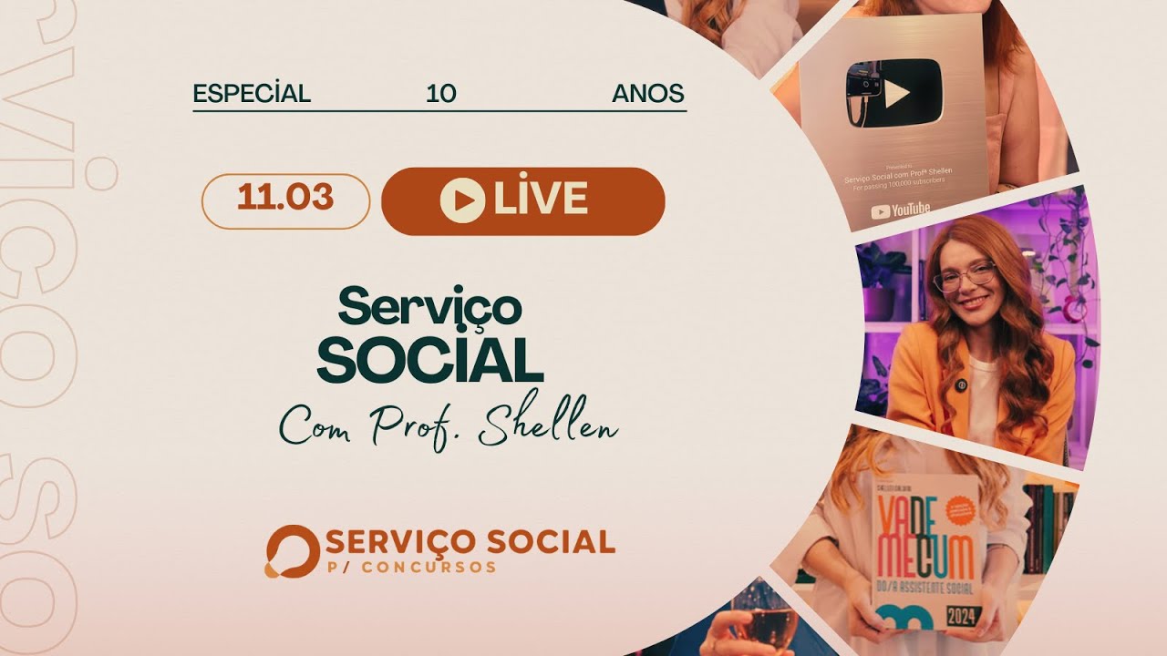 Live 10 anos SSPC: Questões comentadas de Serviço Social - Prof. Shellen Galdino