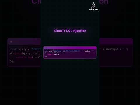 Classic SQL Injection in JavaScript 🚨💻