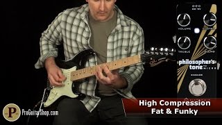 Video thumbnail for Pigtronix Philosopher's Tone Micro Compressor by ProGuitarShopDemos