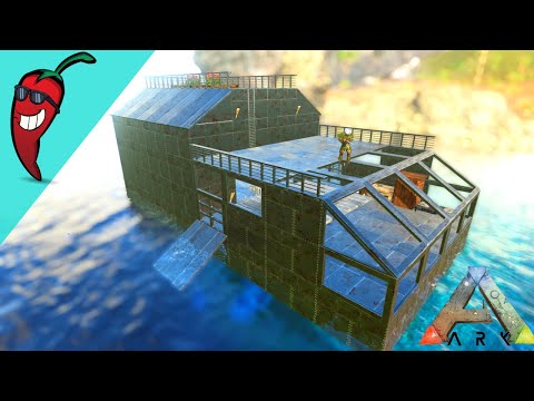 One Big UGLY Motorboat Base   -  Ark: The Island Gameplay Ep33