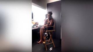 Jennifer Hudson Singing &quot;Giving Myself&quot; In Her Dressing Room Live 2017! Rehearsal Without Microphone