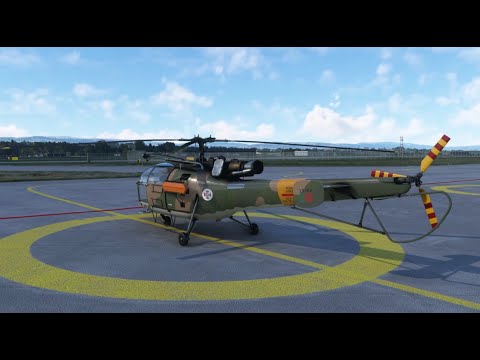Tour de terrain Payerne en Alouette III