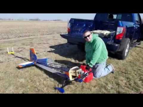 Breaking in a new EME 60cc engine at  Dumb Thumbs RC field  02-23-2020