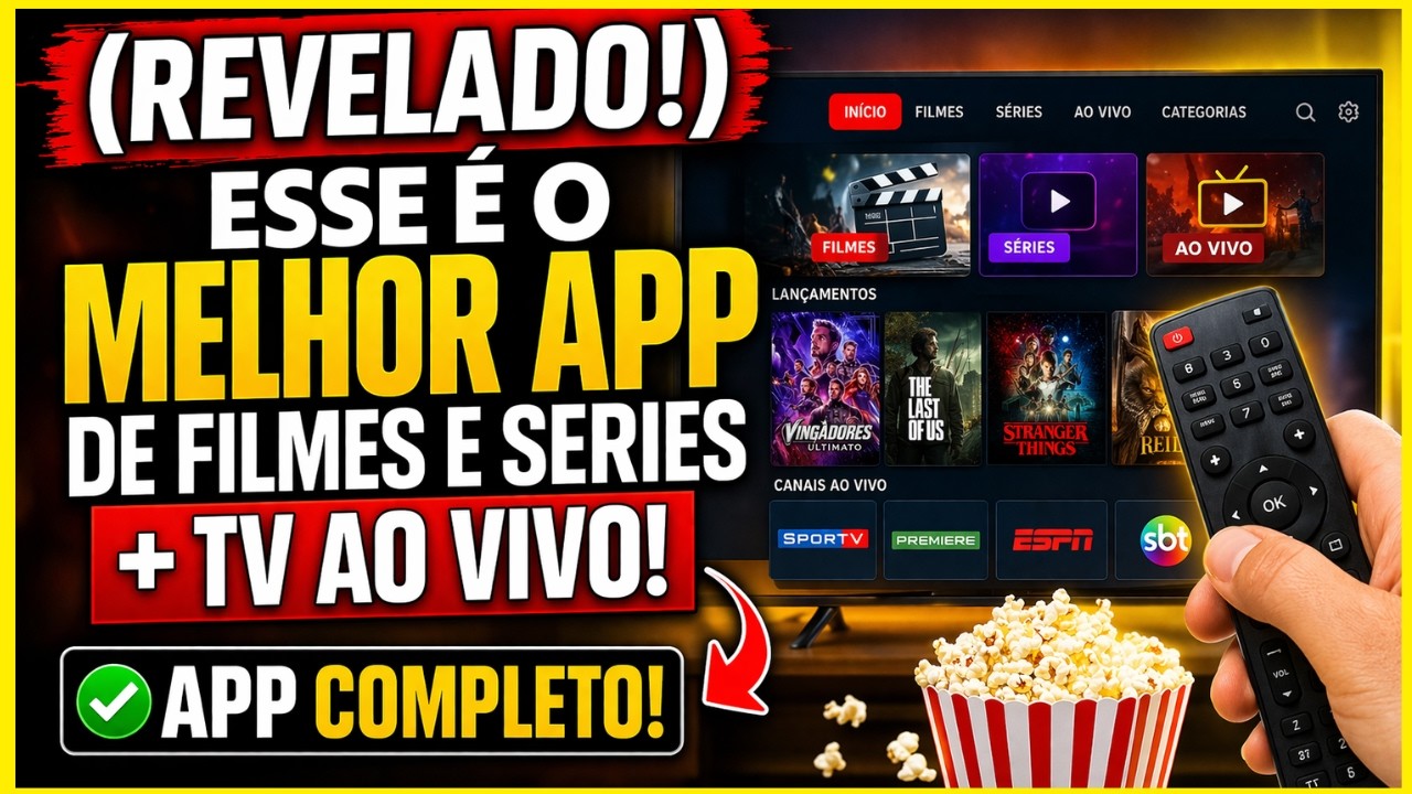 🔥NOVO APP para assistir FILMES, SÉRIES e TV AO VIVO em 2026! (Muito completo) MELHOR APP QUE JÁ USEI