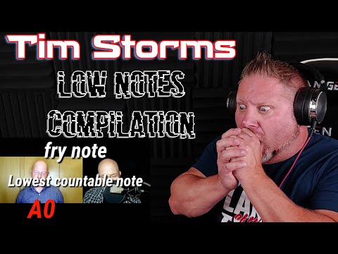 Tim Storms: Low Notes Compilation | REACTION