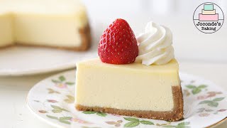 중탕으로 낮은 온도에서 오래 구워서 부드러운 치즈케이크/Classic Cheesecake light & creamy