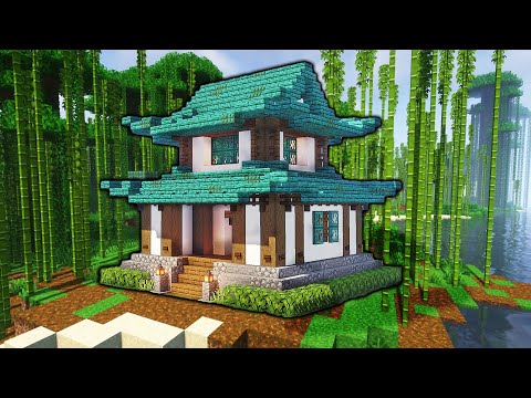 Minecraft kleines Japanisches Haus bauen Tutorial 1.20 - Japanisches Haus in Minecraft bauen 1.20