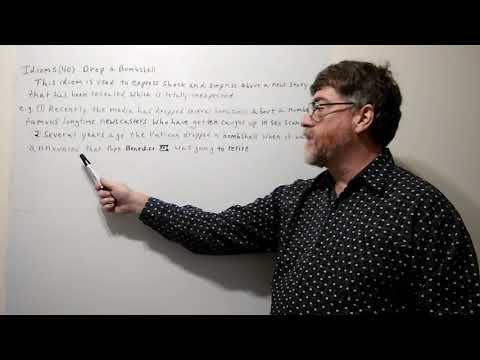 Tutor Nick P Idioms (40) Drop a Bombshell