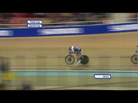 Men's Points Race - exciting finish - 2013 UCI World Track Championships, Minsk - Track Cycling