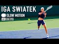 Iga Swiatek | Forehand, Backhand & Serve [Slow Motion 4K 120fps]