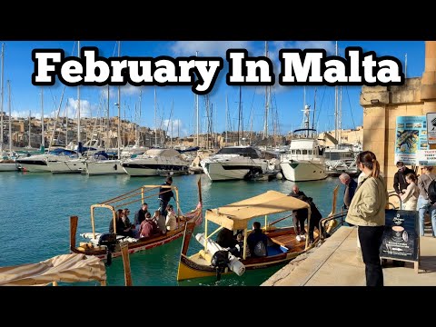 February in Malta - live walk in Birgu 01 February 2026