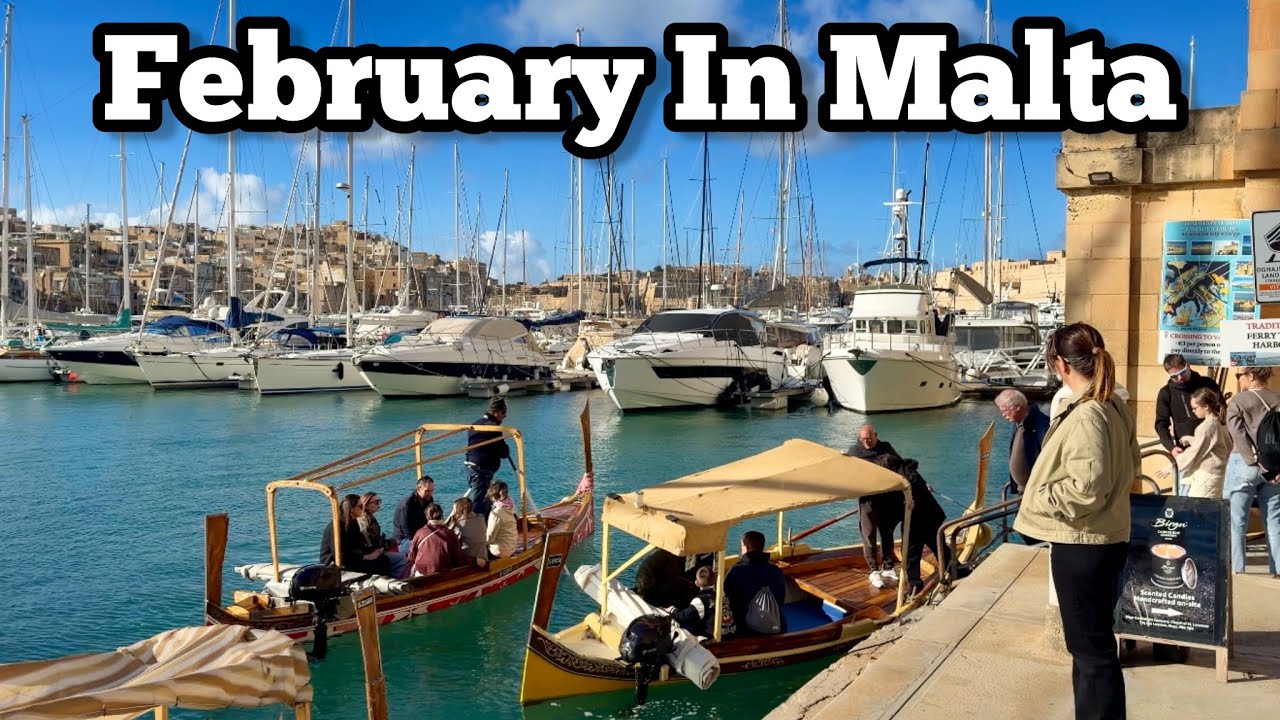 February in Malta - live walk in Birgu 01 February 2026