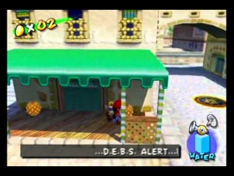 Super Mario Sunshine 100% Walkthrough Part 6 - Item Hunting in Delfino Plaza