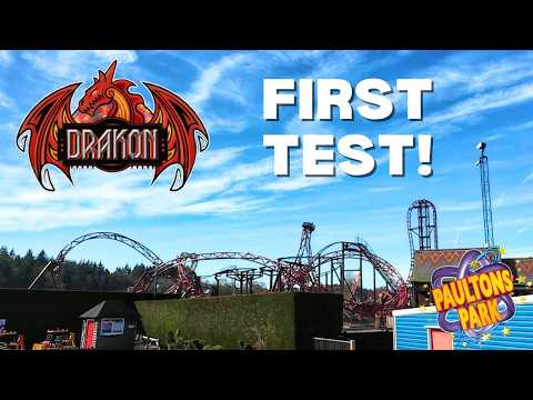 Drakon's First Test Run - Paultons Park Newest Rollercoaster 2nd March 2026