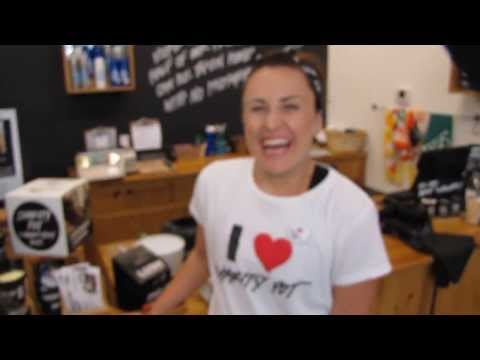 LUSH Charity Pot with Brittany Baima, Assist. Mgr. on benefit for Operation Blankets of Love