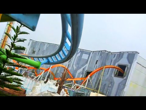 Rio Samba Gliders Roller Coaster - Backwards Ride POV - Genting SkyWorlds Malaysia