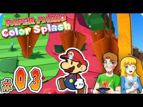 Paper Mario: Color Splash Gameplay Walkthrough Part 3 Ruddy Road (HD) Wii U