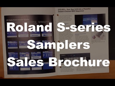 Roland S-50 / S-550 Sampler Sales Brochure