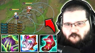 WATCH PINK WARD HARD CARRY MASTER PLAYERS WITH SHACO SUPPORT!! - League of Legends