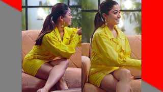 Rashmika mandana viral video yellow dress