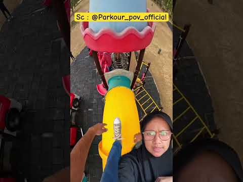 Kakak naik tangga dulu kalo mau perosotan‼️ Parkour_pov_official