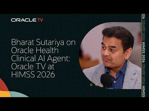 Bharat Sutariya on Oracle Health Clinical AI Agent: Oracle TV ...