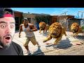 FRANKLININ ASLANLARI KAFESDEN KAÇTI - GTA 5 MODS