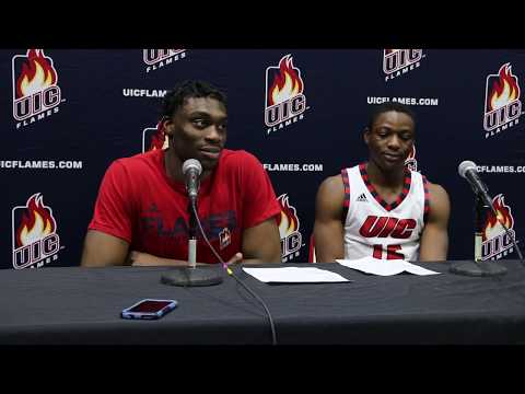 UIC's Tai Odiase & Godwin Boahen press conference vs. North Carolina Central 11/10/2017