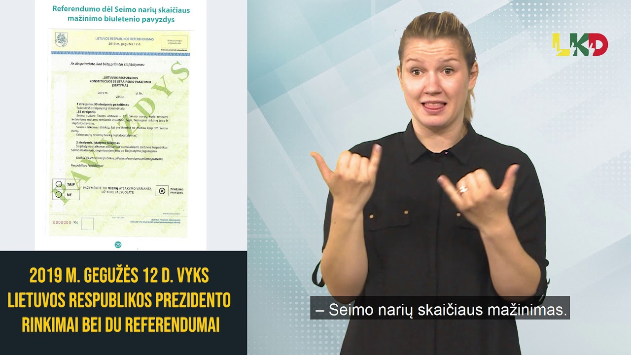 2019 m. gegužės 12 d. vyks Lietuvos Respublikos Prezidento rinkimai bei du referendumai