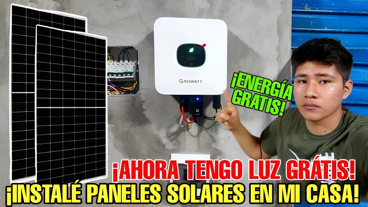 🇵🇪!TENGO LUZ GRÁTIS😯! ASÍ SE INSTALA UN KIT SOLAR CONECTADO A RED  ¡TUTORIAL!