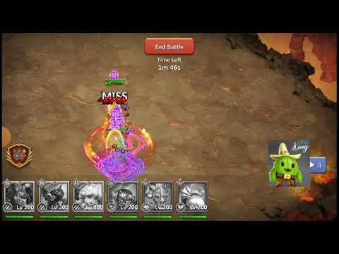 Boss 32/Castle Clash:Triton,Shaman introduced for a team with no Hex, Celestica applied on the field