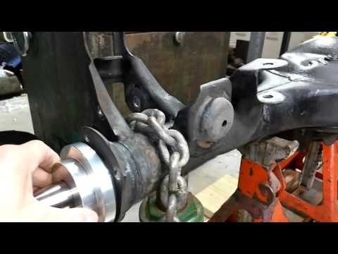How to straighten a bent rear end housing.