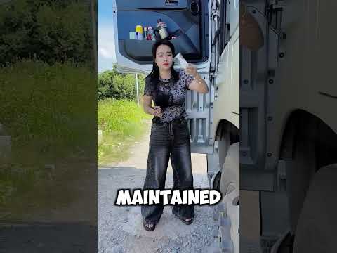 China's Girl Truck Driver Queen of The Road🤯 #short #china #girl #truck #driver #queen #facts