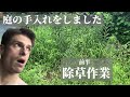 庭の手入れをしました　除草作業　Vlog #25