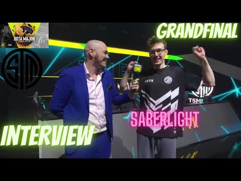SABERLIGHT INTERVIEW GRANDFINAL IN MAJOR - TSM FTX VS TUNDRA - DOTA 2 MAJOR ESL One Stockholm 2022