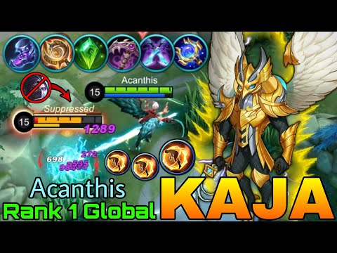 Insane Burst Damage Kaja One Shot Build! - Top 1 Global Kaja by Acanthis - Mobile Legends
